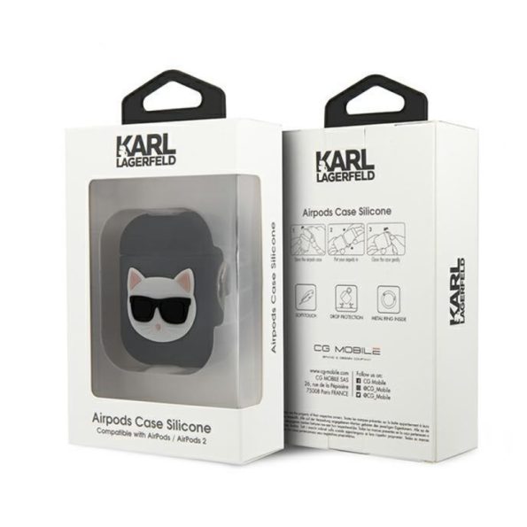 Karl Lagerfeld Choupette Head Silicone Case for Apple Airpods 1 2