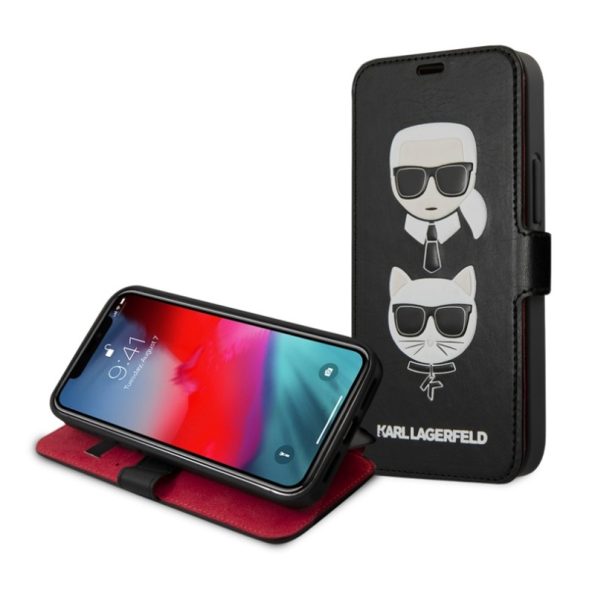 Karl Lagerfeld Heads Book Case for iPhone 12 Mini