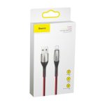 Baseus Horizontal Lightning Cable with LED Lamp 0.5m 2.4A Red