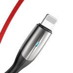 Baseus Horizontal Lightning Cable with LED Lamp 0.5m 2.4A Red