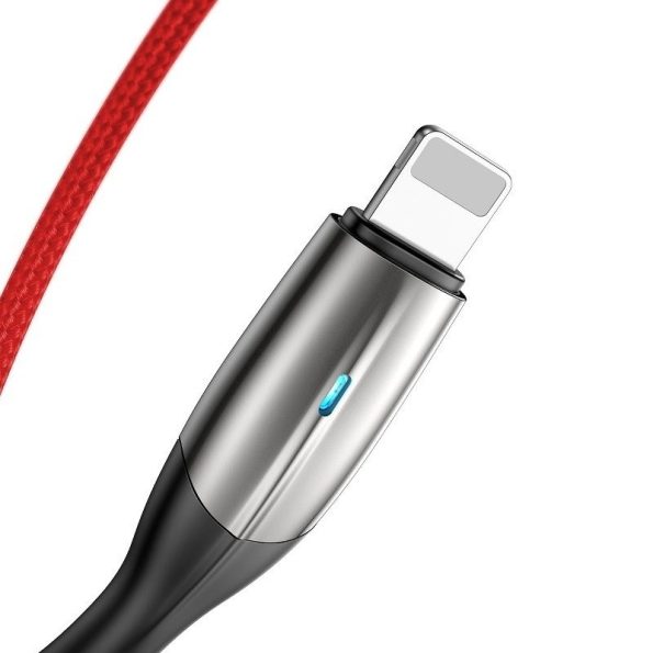 Baseus Horizontal Lightning Cable with LED Lamp 0.5m 2.4A