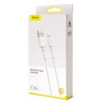 Baseus Lightning Mini White Cable 2.4A 1m White