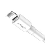 Baseus Lightning Mini White Cable 2.4A 1m White