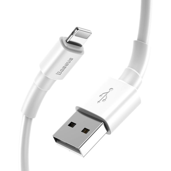 Baseus Lightning Mini White Cable 2.4A White